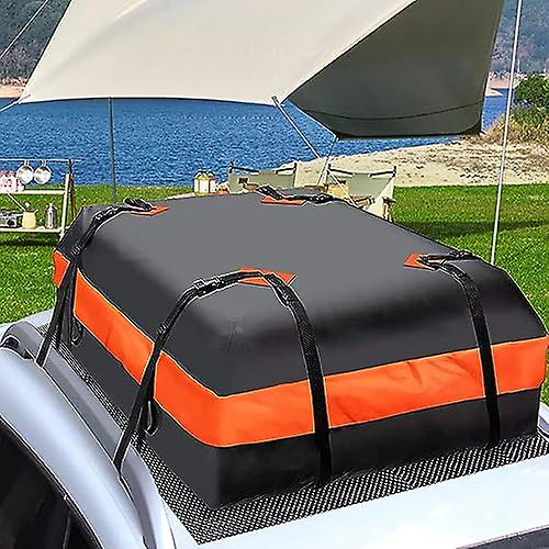 Car Luggage Carrier Roof Bag，600D Waterproof Roof Bag 15 Cubic Feet | Car Organizer Includes Anti-Sl