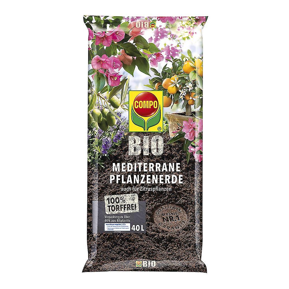 COMPO BIO Mediterranean plant soil peat-free， 40 litres