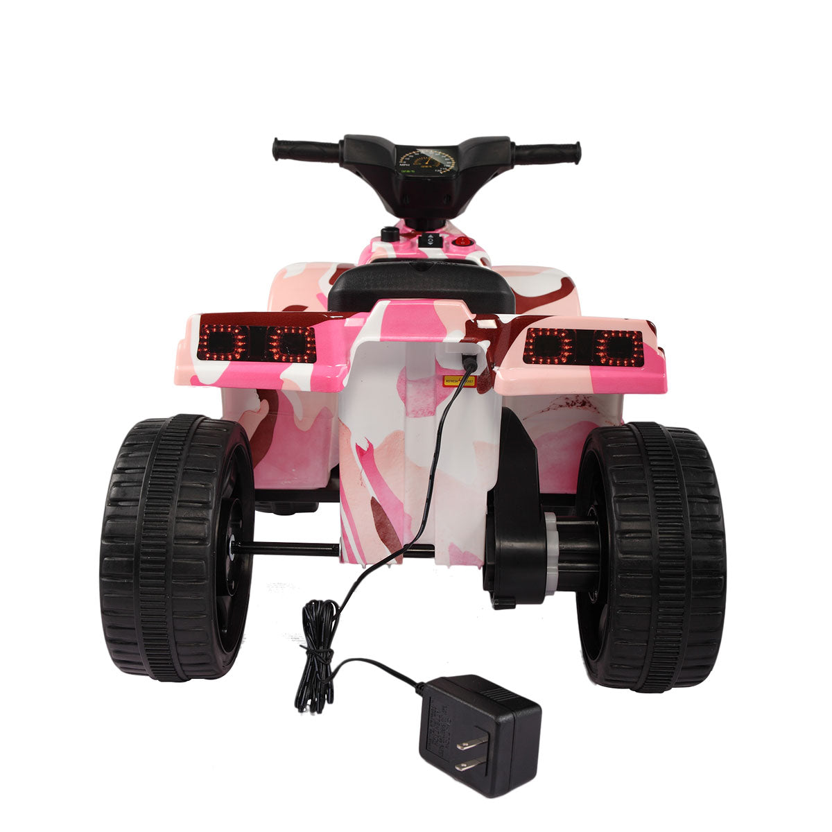 Kids Ride On ATV, 6V Electric Ride On Toy Car, 4 Wheeler for Kids Age 1-2.5, Rechargeable Battery Quad Bike for Boys/Girls, Camo Pink