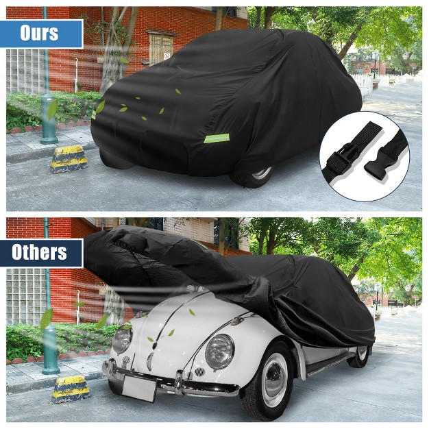 Unique Bargains Waterproof Outdoor Full Car Cover For Volkswagen Beetle 1960 1980 Black