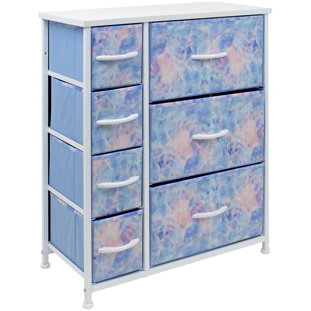 Dresser w/ 7 Drawers  Furniture Storage   Chest Tower for Bedroom