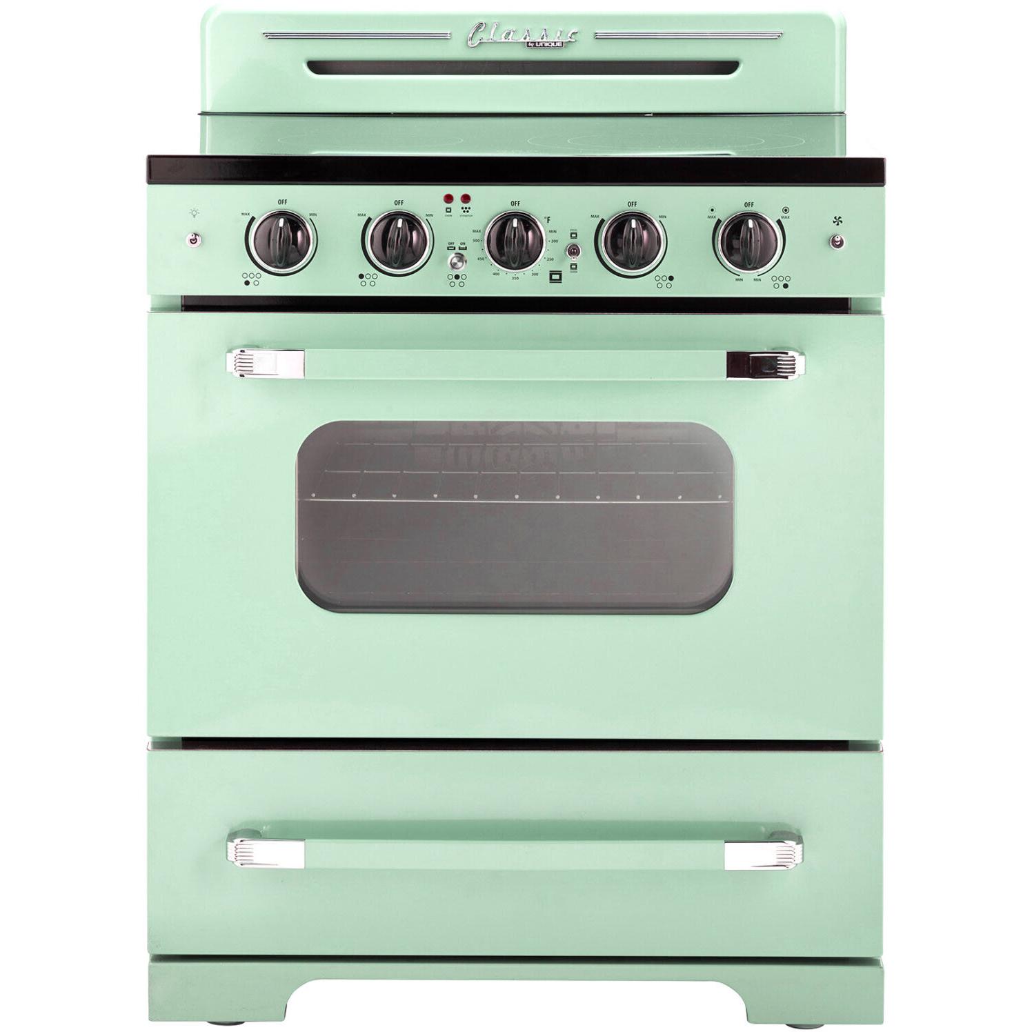 Unique Appliances 30-inch Freestanding Electric Range with Convection Technology UGP-30CR EC LG