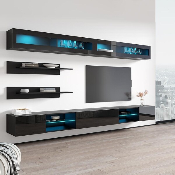 Fly I2 33TV Wall Mounted Floating Modern Entertainment Center