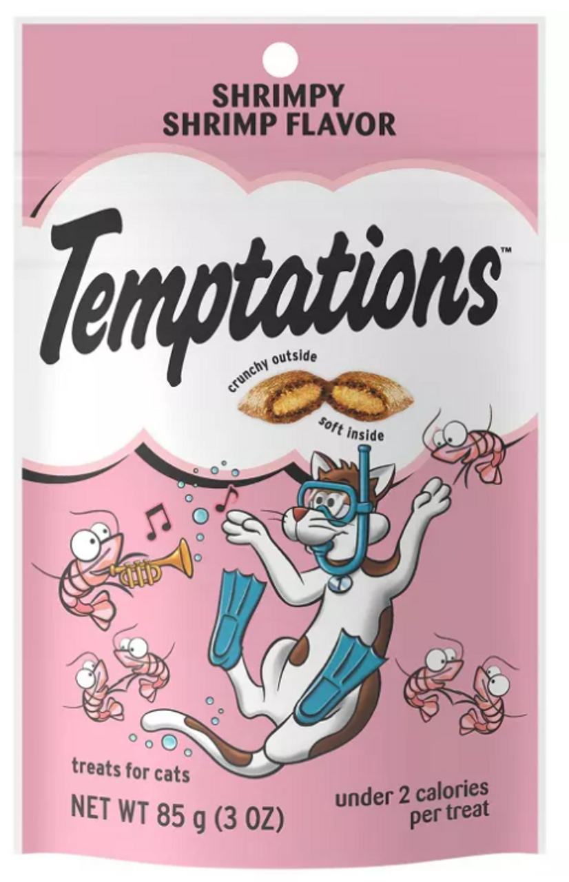 Whiskas Temptations Shrimpy Shrimp Flavor Cat Treats，