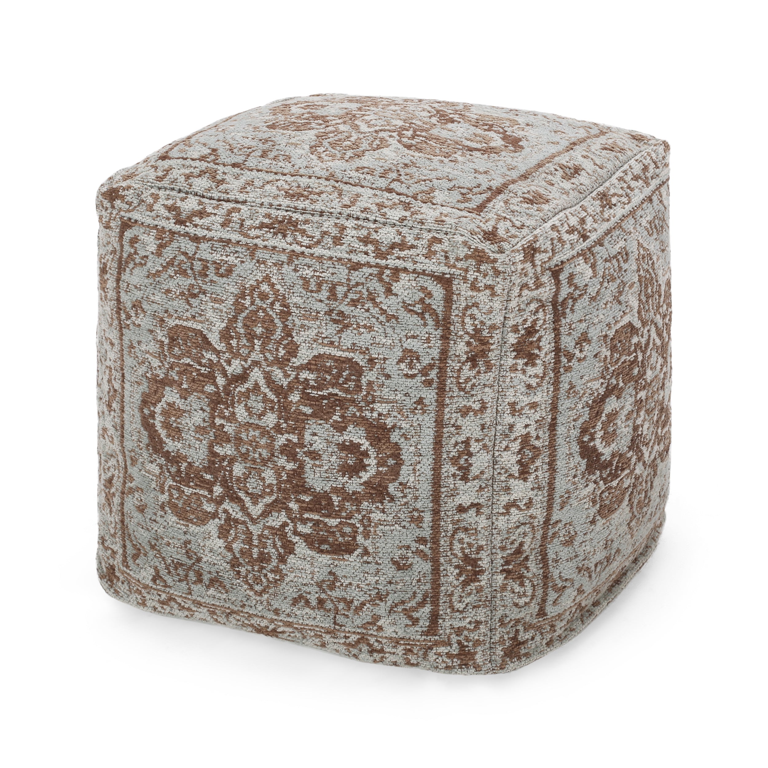 Bosco Hand Loomed Fabric Cube Pouf