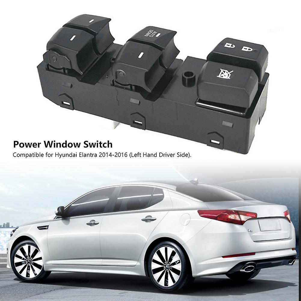 Left Driver Side Power Master Window Switch For Hyundai Elantra 2014-2016 93570-3x032ry