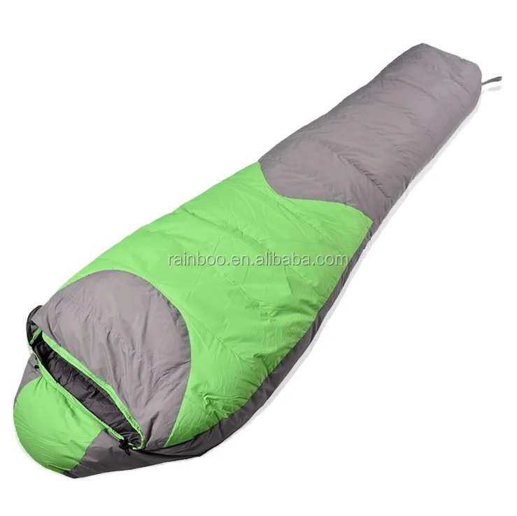 custom outdoor portable camping travel hiking ultralight mummy duck down sleeping bag