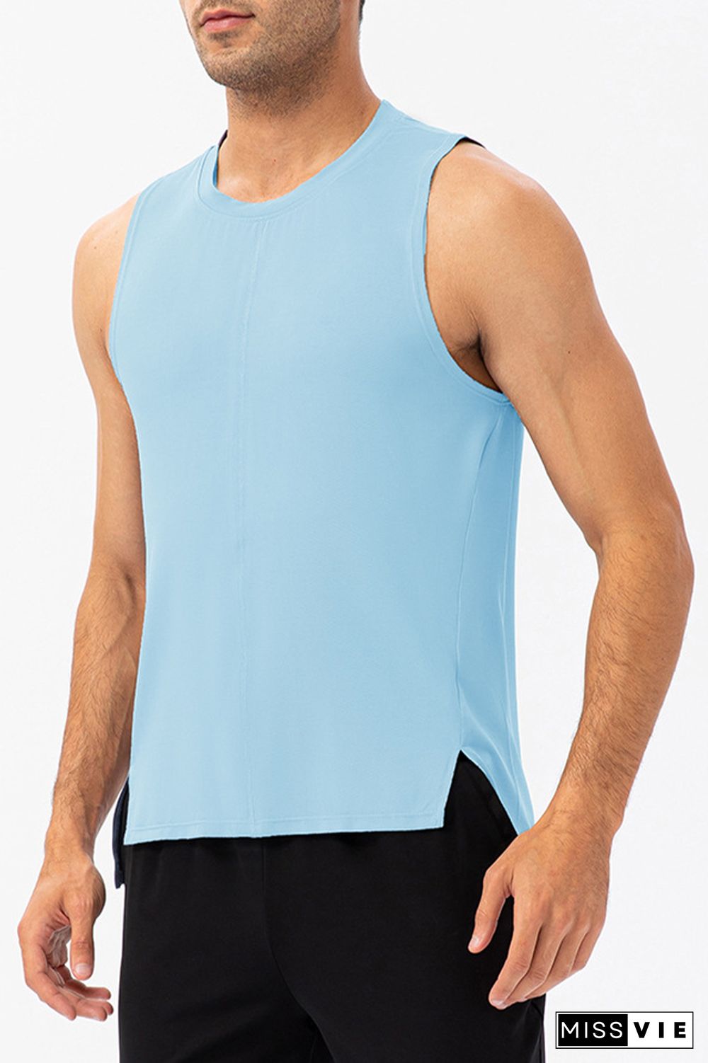 Plain Breathable Men's Quick Dry Gym Tank Top