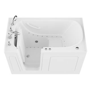 Universal Tubs HD Series 32 in. x 60 in. Left Drain Quick Fill Walk-In Air Tub in White HD3260LWA