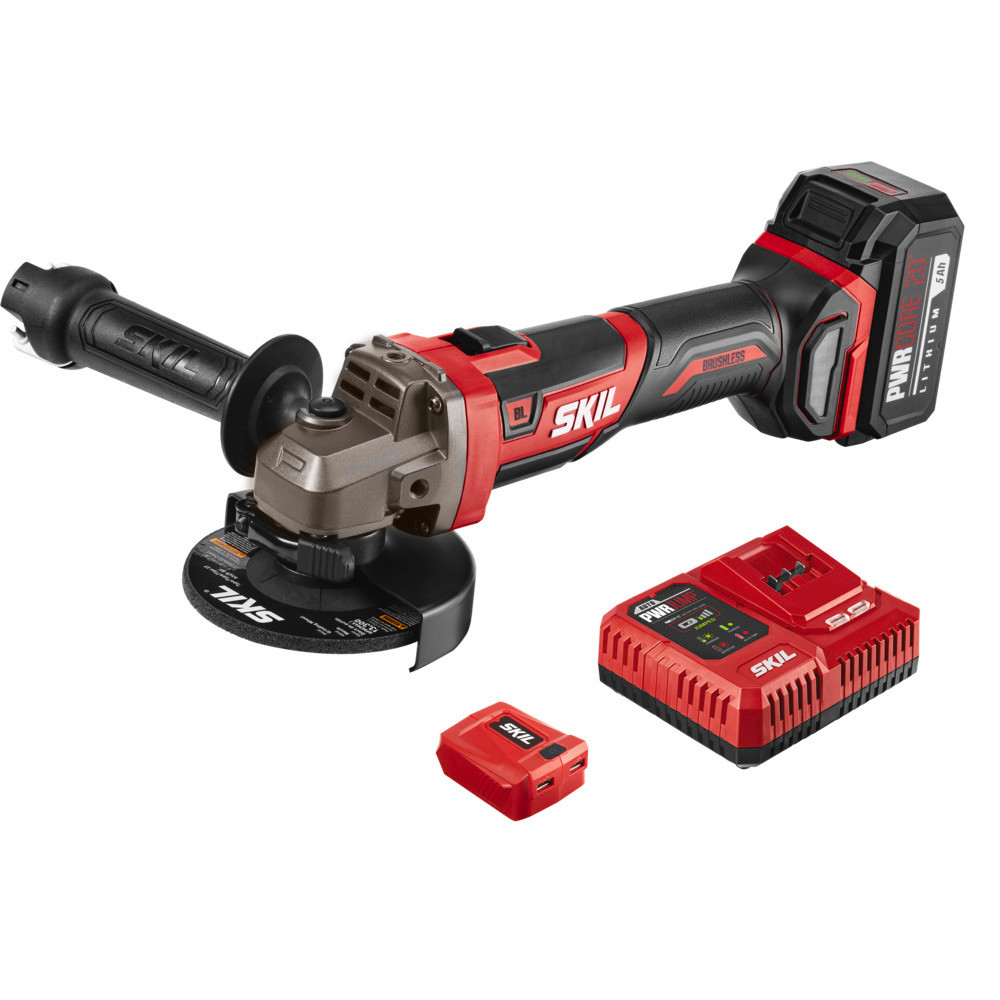 Skil PWRCORE 20? Angle Grinder Kit Brushless 20V 4 1/2 ;