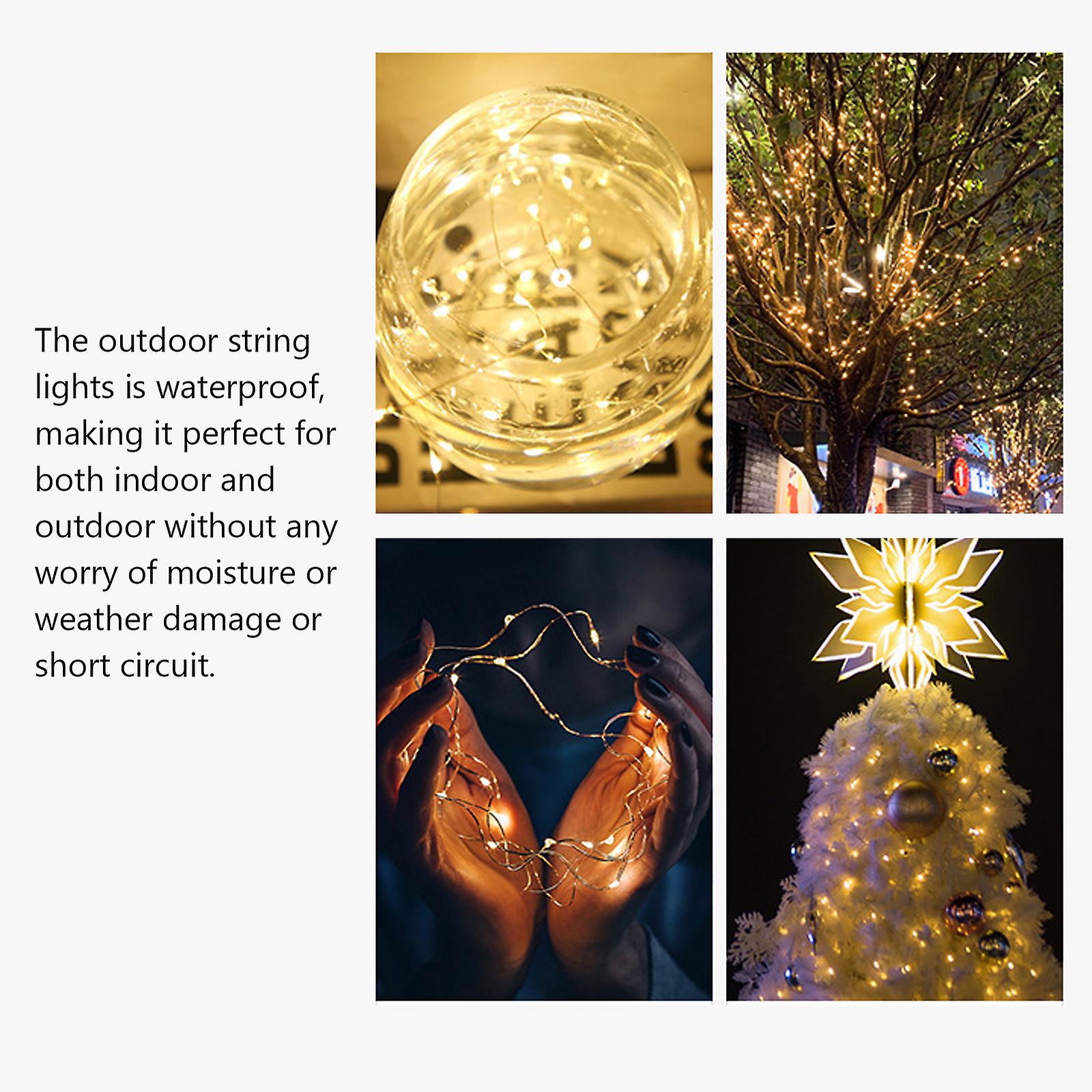 Solar String Lights Solar Powered Lamp Waterproof Decorative Lighting For Garden Yard Party Wedding Christmas No.199754