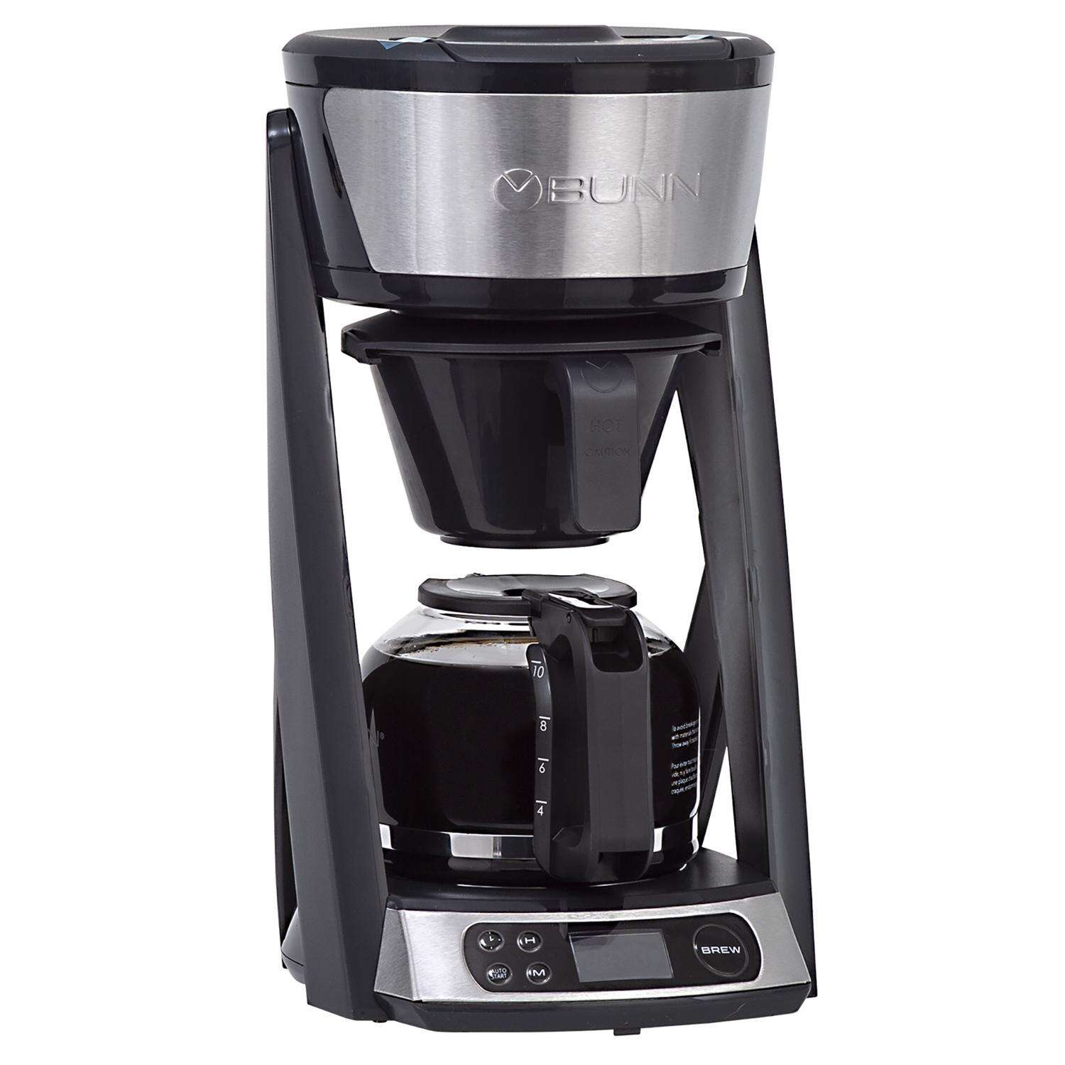 BUNN Heat N Brew 10 cups Black/Silver Coffee Maker