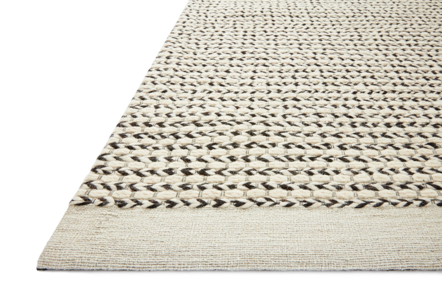 Toulouse Hand Woven Black / Natural Rug