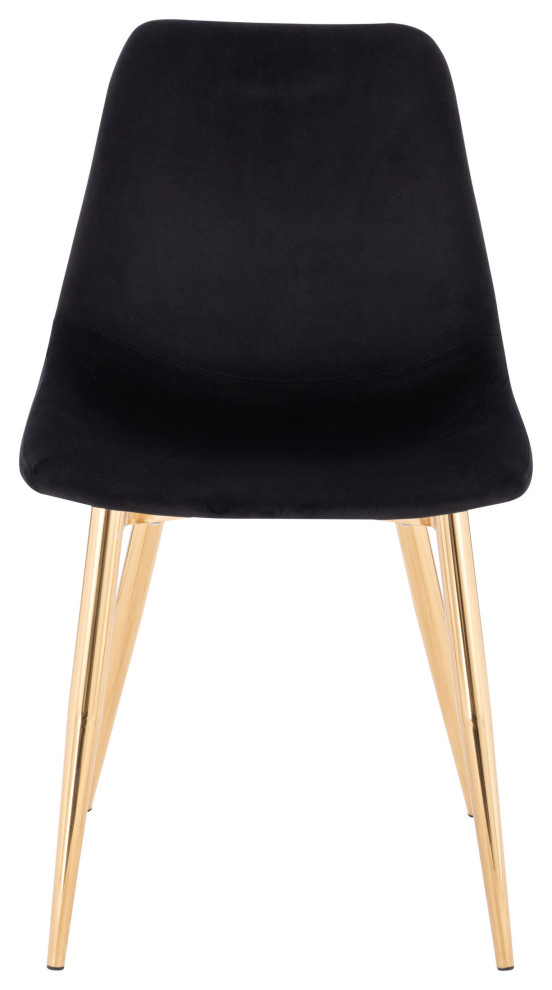 Dorian Velvety Chair (Set Of 4)   Midcentury   Dining Chairs   by AFB Decor  Houzz