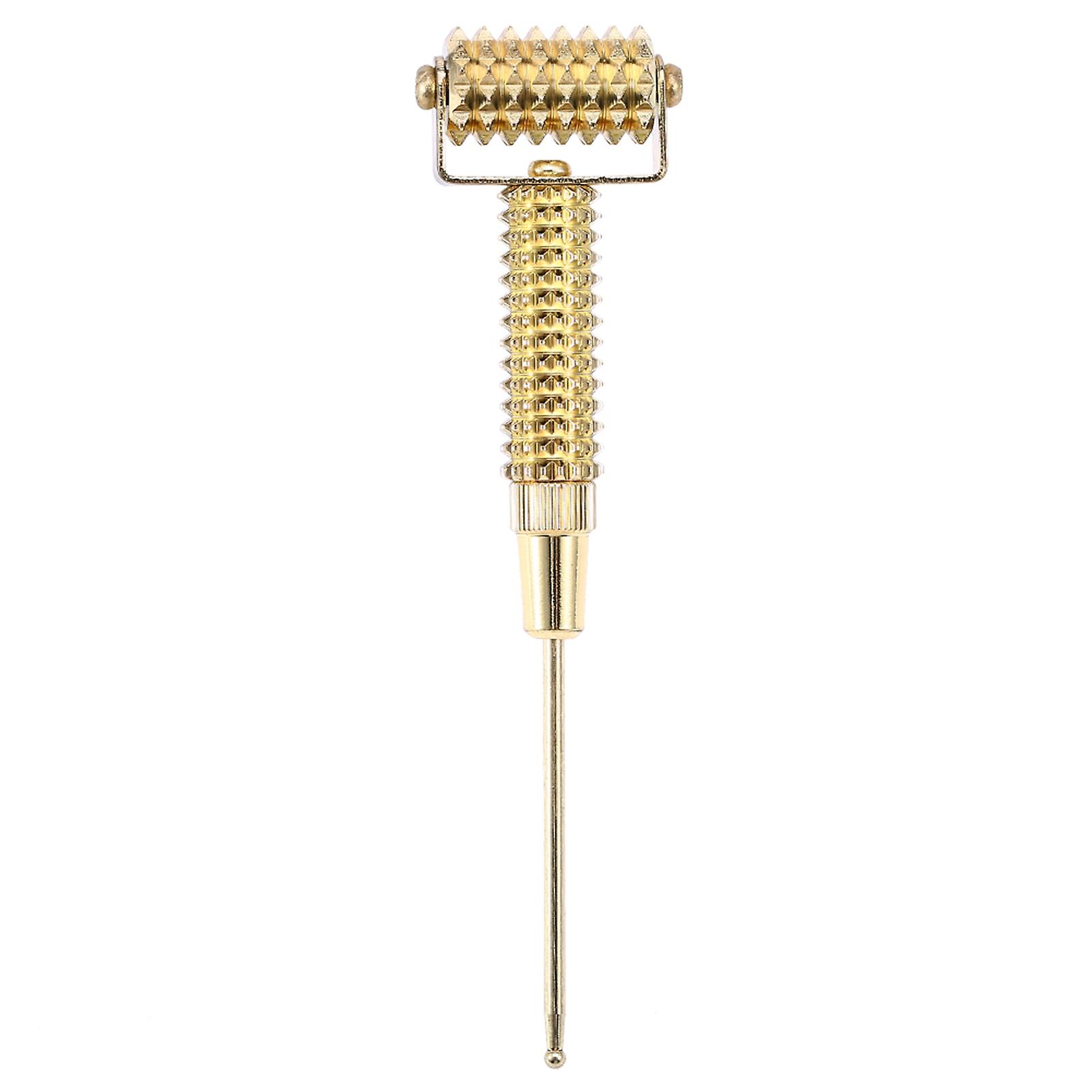 Acupuncture Points Detector Probe Facial Ear Acupoints Spring Needle Massage Roller (gold)