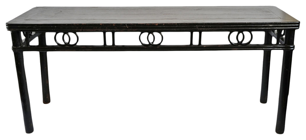 Consigned Black Ming Console   Transitional   Console Tables   by Design Mix Furniture  Houzz