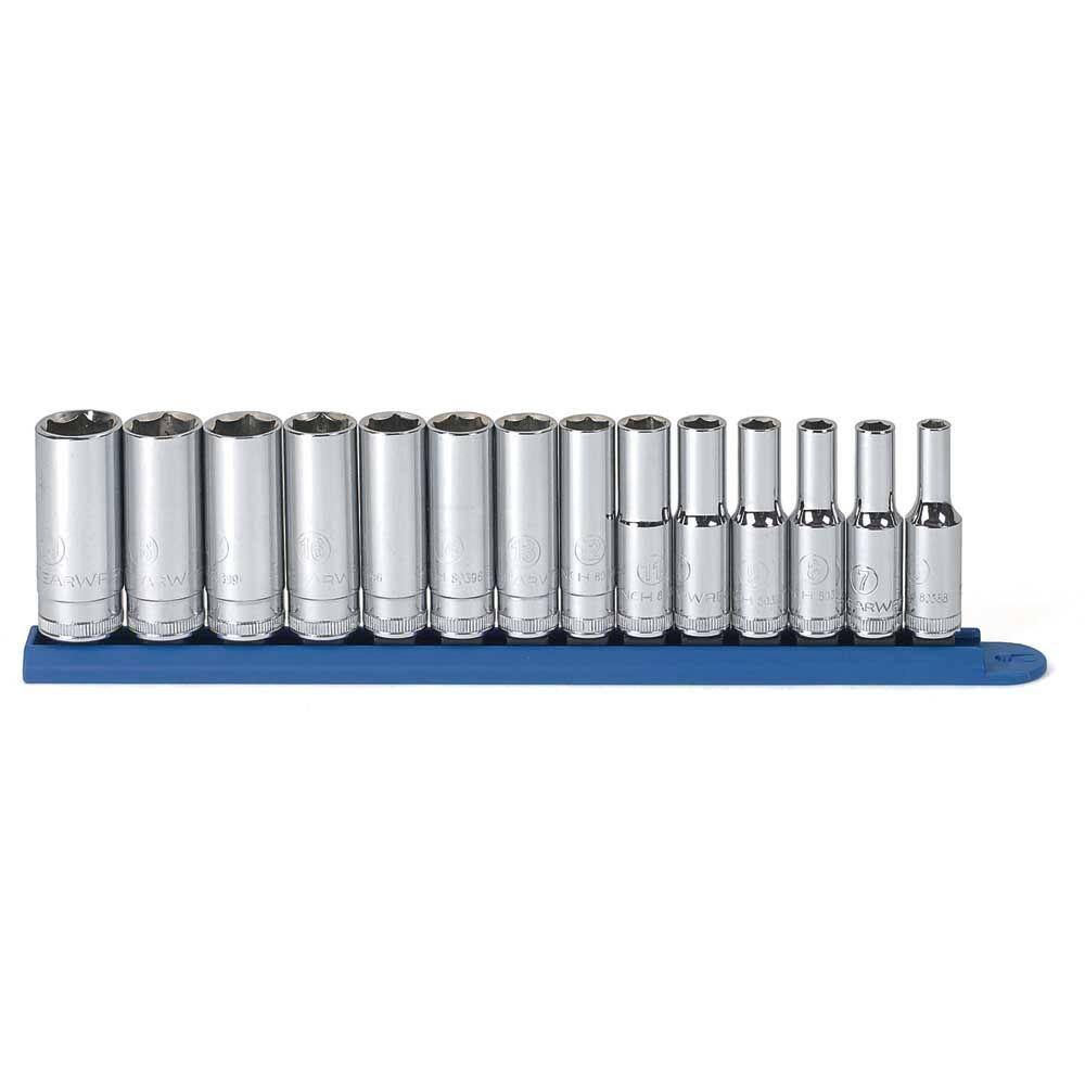 GEARWRENCH 38 in. Drive 6-Point SAE Deep Socket Set (11-Piece) 80555