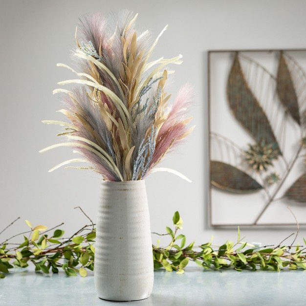 Sullivans Artificial Twilight Feather Plume Grass Set Of 3 32 quot h Multicolored