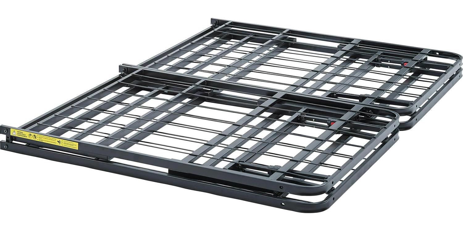 Mainstays 14  High Profile Foldable Steel Full Platform Bed Frame Black  Crowdfused