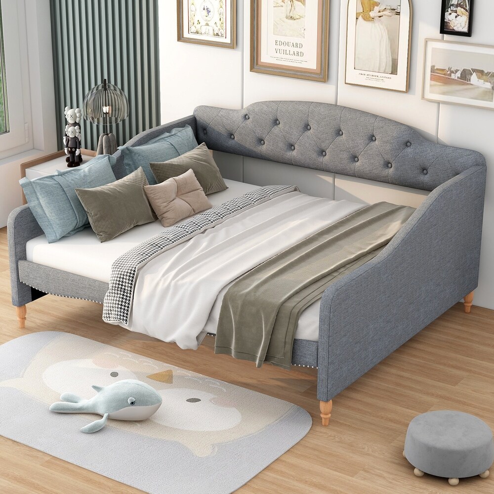 Daybed with Button Tufted Backrest