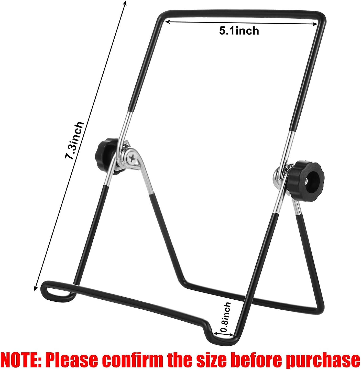 3 Pack Plate Stand Easel Picture Frame Stand Adjustable Foldable Tablet Iron Display Holder Stand For Displaying Photos， Plates， Cookbooks (black)