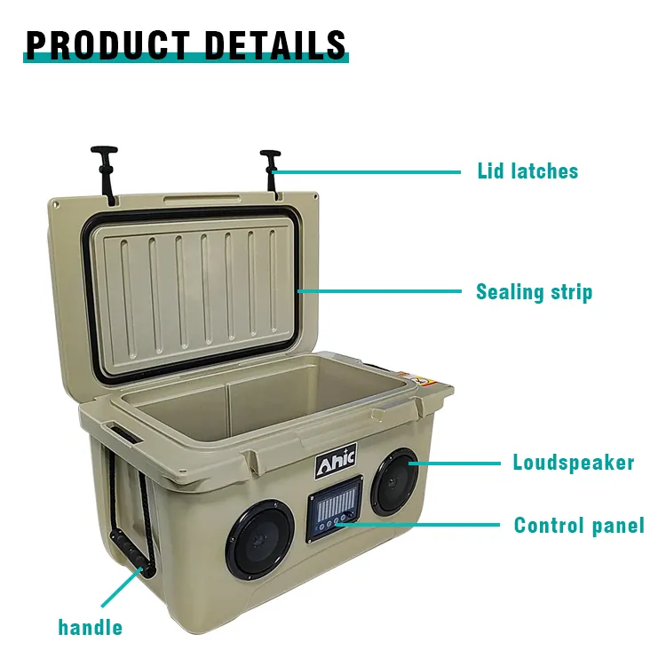 2024 New design hot saling factory customized brand cooler with speakers