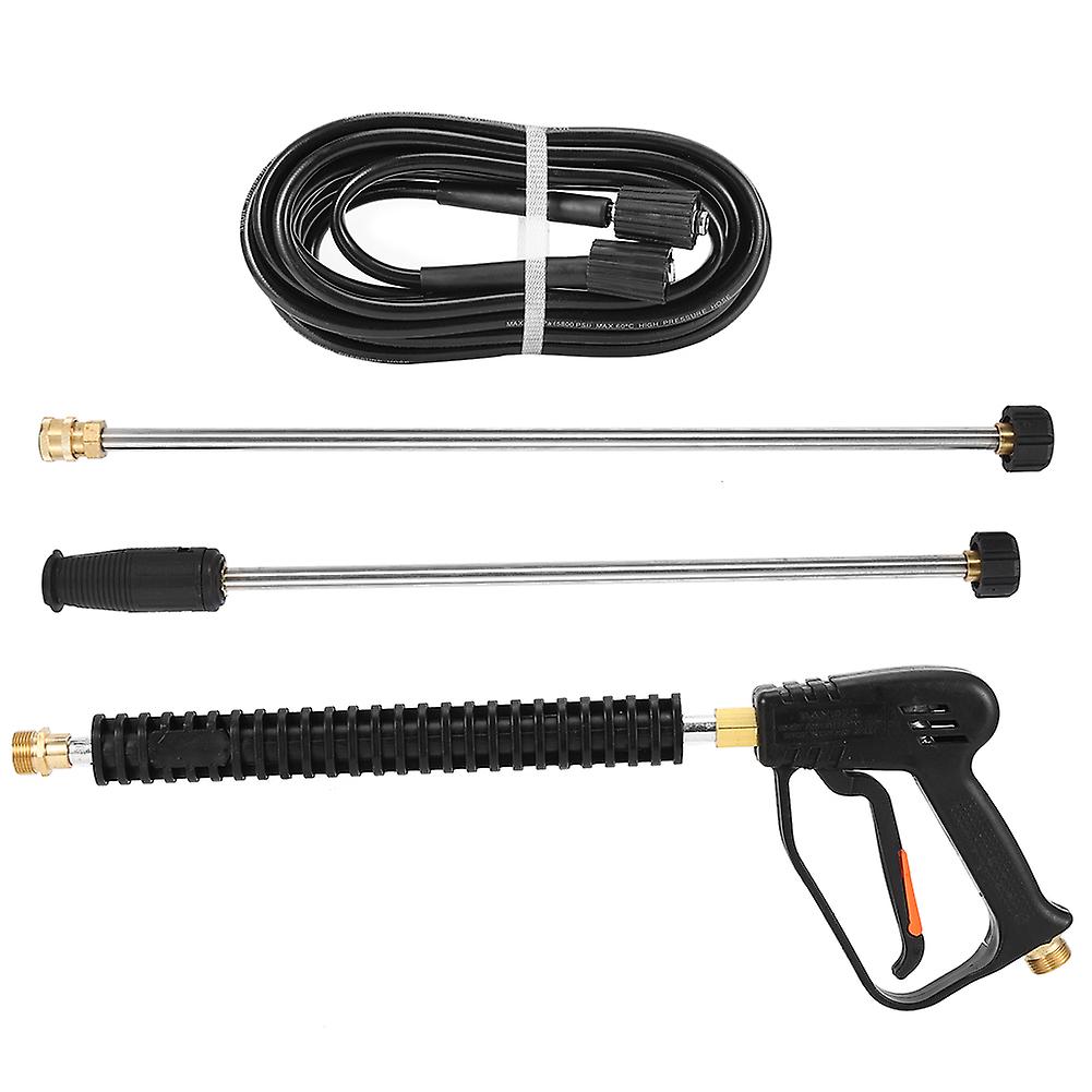 High Pressure Water Spray Gun Car Washer 3000psi Washing Machine with 2 Extension Rods 8m Hose