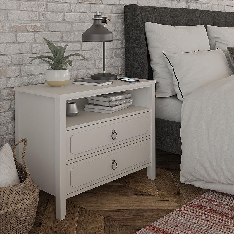 Novogratz Her Majesty 2-Drawer Nightstand