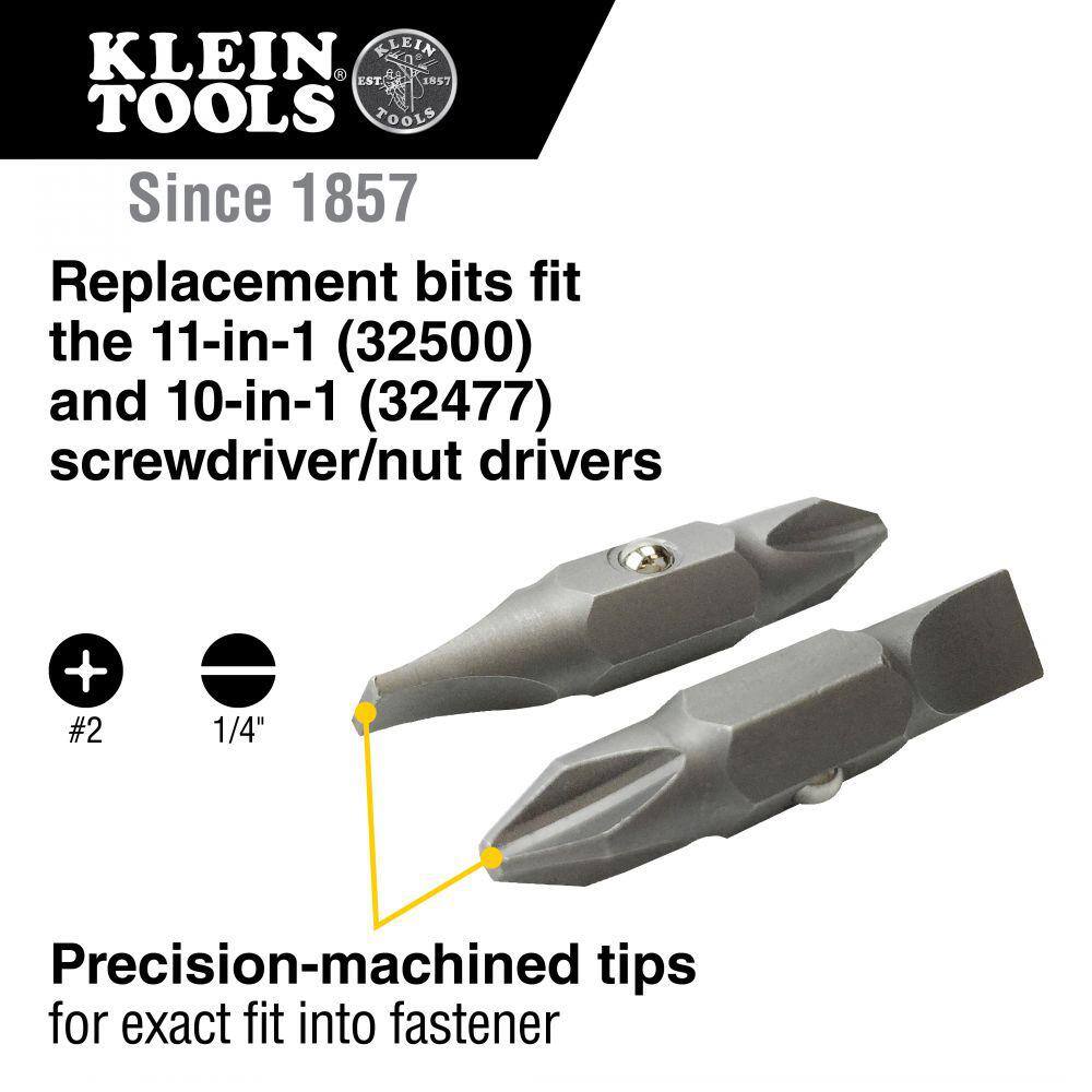 Klein Tools #2 Phillips - 14 in. Slotted Replacement Bit 32483