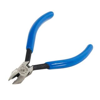 Klein Tools 4 in. Electronics Midget Diagonal Cutting Pliers-Nickel Ribbon Wire Cutters D230-4C