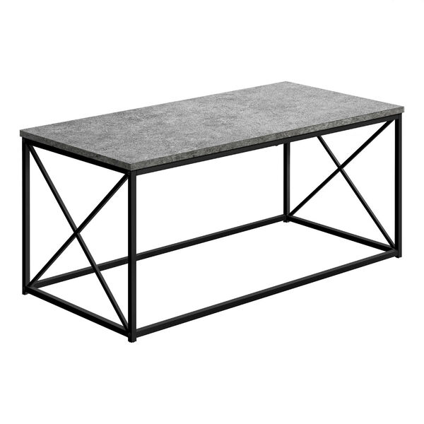 Dark Grey and Black Coffee Table