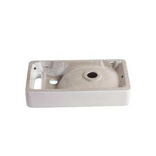 Elanti Wall-Mounted Bathroom Sink in White EC1806