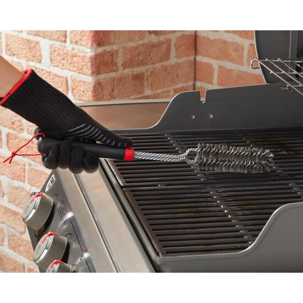 Weber 18 Non-Slip Handle Detail Grill Brush