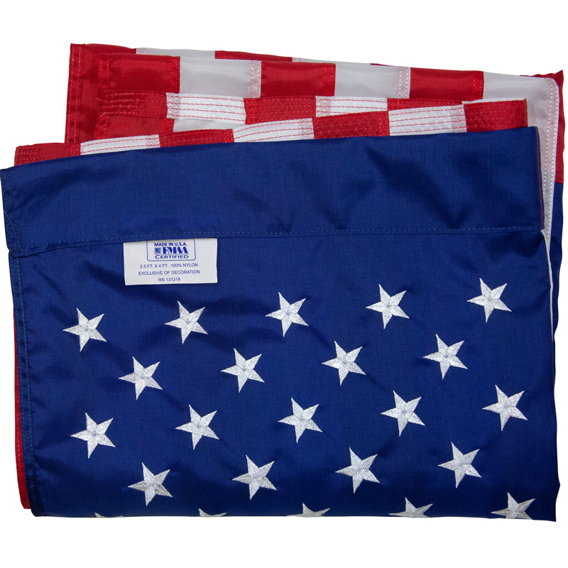 FLAG SET 2-1/2X4US NYLON