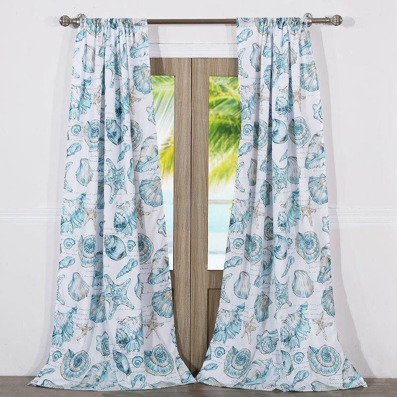 Barefoot Bungalow 2-pack Cruz Window Curtain Set