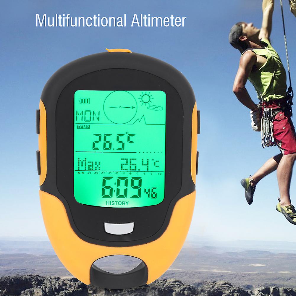 Fr500 Outdoor Multifunctional Car Altimeter Barometer Thermometer Hygrometer Compass