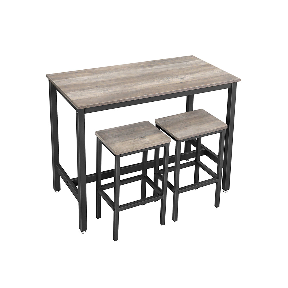 VASAGLE Bar Table with 2 Bar Stools