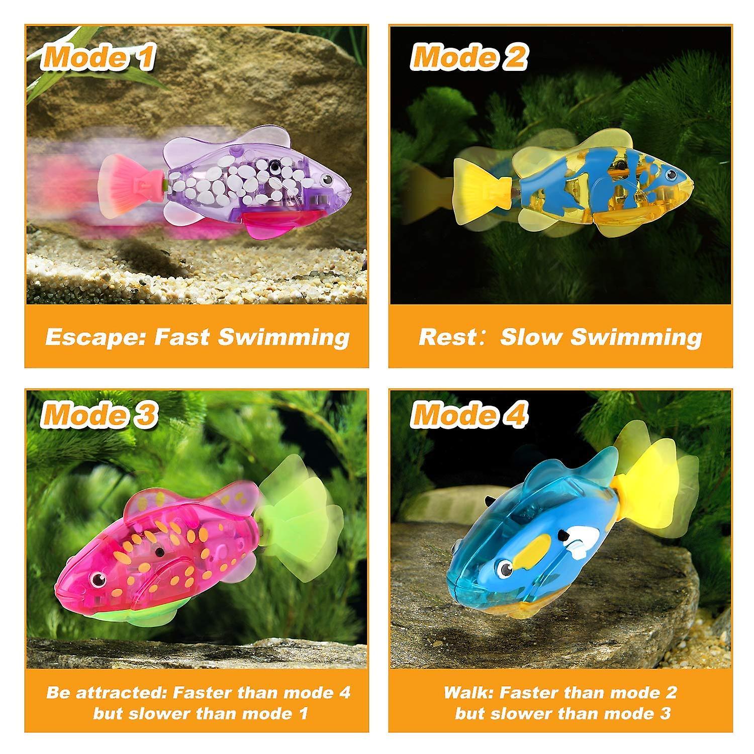 4pcs Cat Interactive Electric Fish Toy Water Cat Toy For Indoor Play Swimming Fish Toy For Cat And Dog With Led Light  Pet Toys