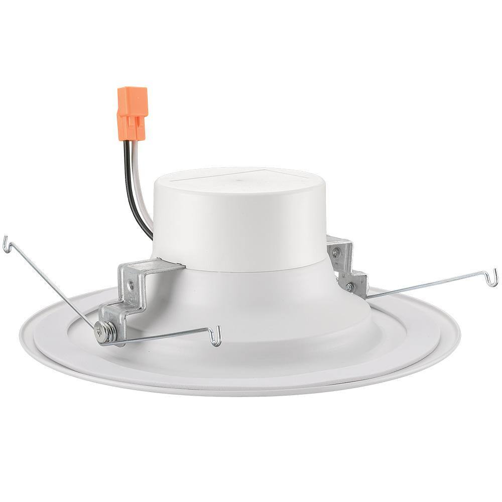 Commercial Electric 5 in.6 in. Smart Adjustable CCT Integrated LED Recessed Light Trim Powered by Hubspace New Construction Remodel 538561010