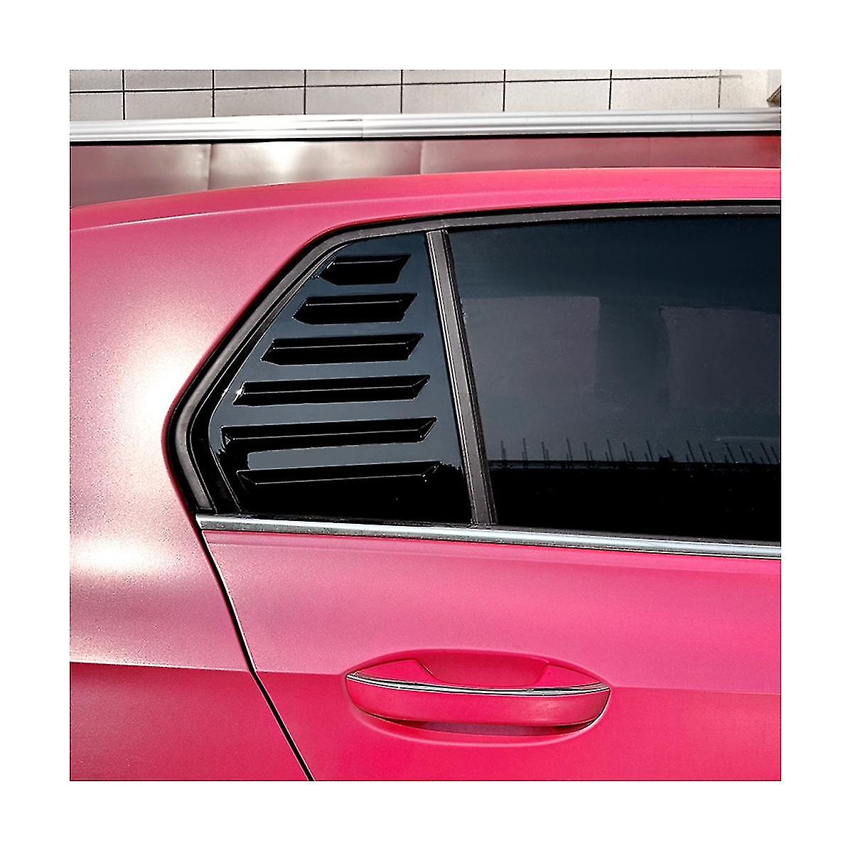 Car Side Rear Window Blind Shutter Side Vent Cover Trim Decoration For 8 Mk8 2020-2022(black)