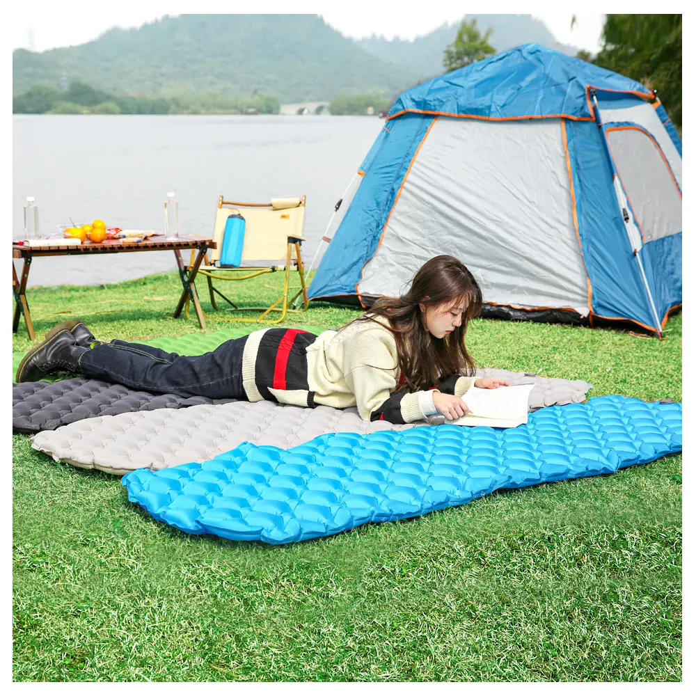 ultralight  compact inflatable sleeping Mat air mattress camping pad personalized wholesale price camping sleeping mat