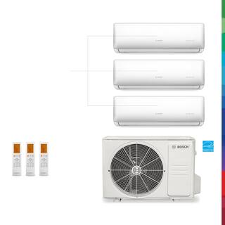 Bosch Pro Pack Gen 2 Plus 3-Zone 27000 BTU 2.25 Ton Ductless Mini Split Air Conditioner with Heat Pump 230-Volt 8733958932