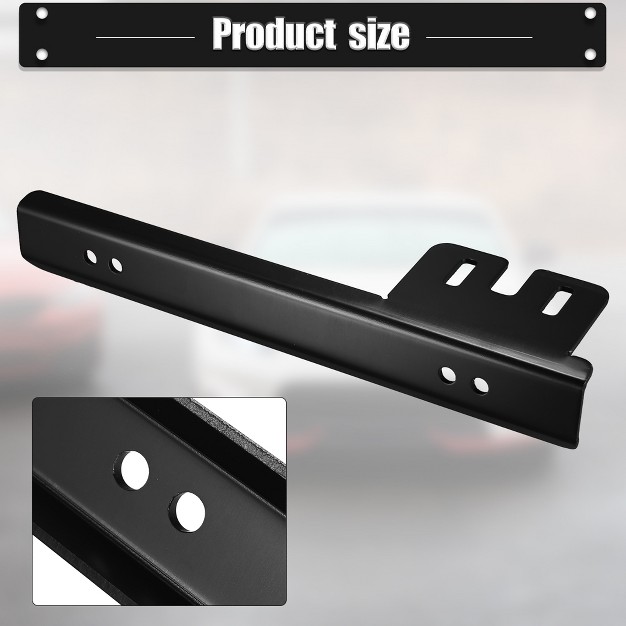 Unique Bargains Aluminum Alloy Universal License Plate Relocator Frame With Screw And Screw Caps