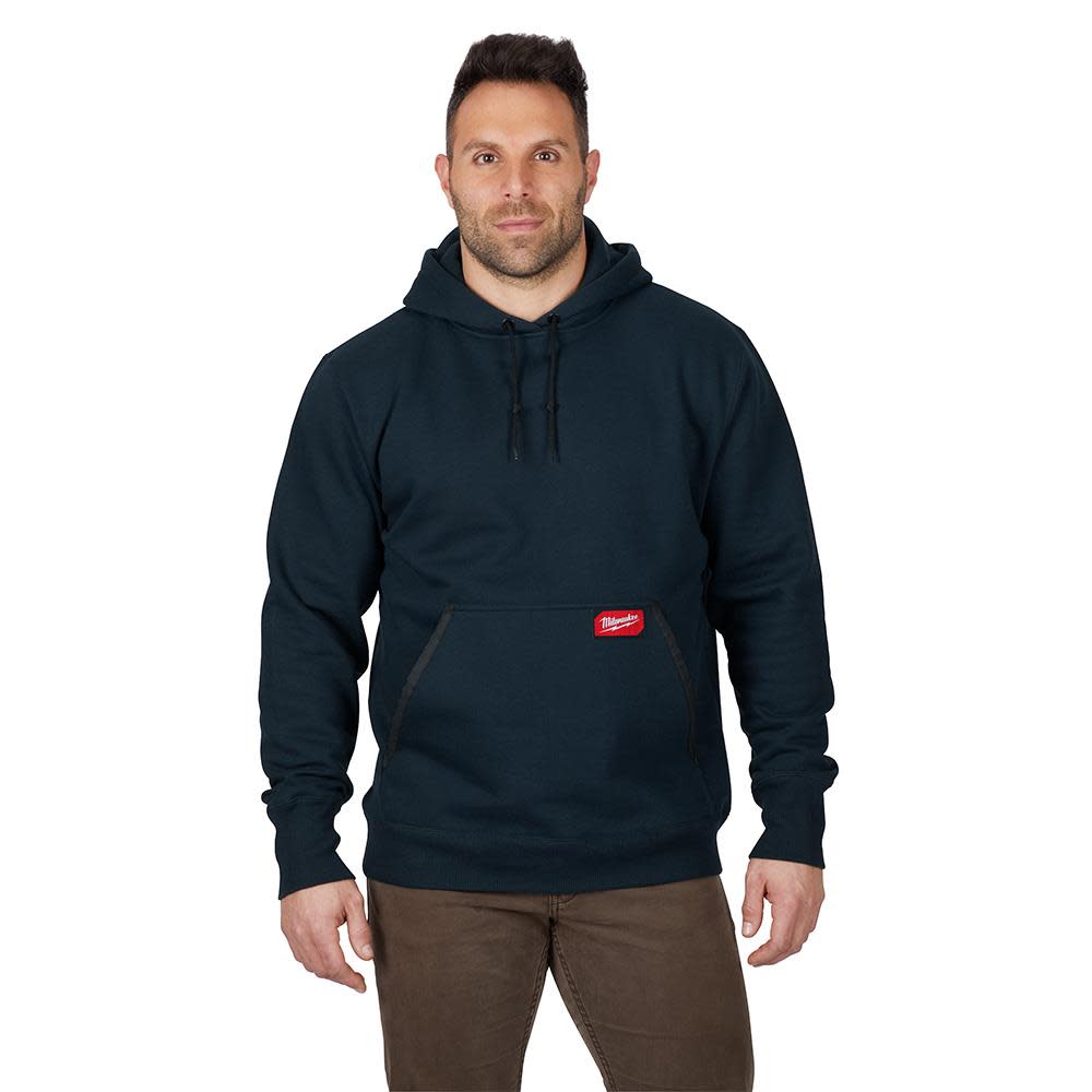 Heavy Duty Blue Pullover Hoodie ; Small