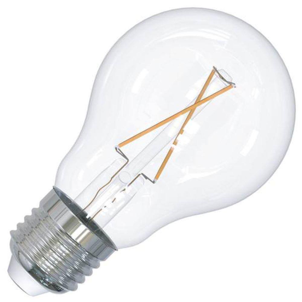 Bulbrite 2.5-Watt 25-Watt Equivelant A19 LED Light Bulb Medium Base (E26) Clear Filament 2700K (4-Pack) 862687