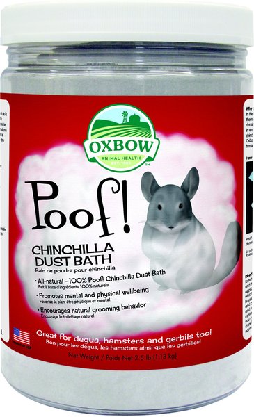 Oxbow Poof! Chinchilla Dust Bath， Blue Cloud