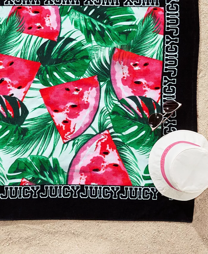 Juicy Couture Watermelon Cotton Beach Towel 36 x 68