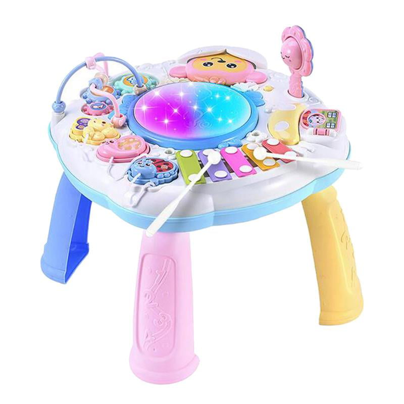 Multi-Function Musical Learning Table Baby Toys Early Education Toys Music Activity Center Table for Infant Babies Toddler Boys