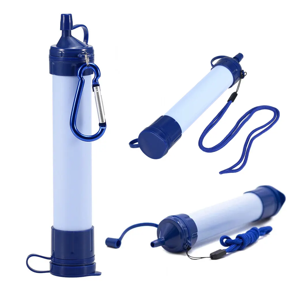 Online supplying Outdoor camping hiking water filtration straw Personal Survival water filter straw