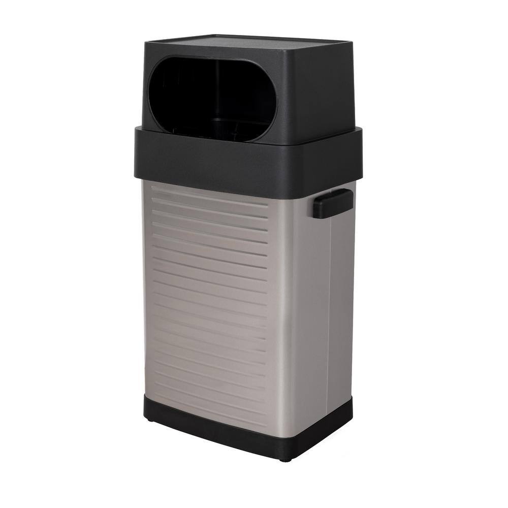 Seville Classics 17-Gallon UltraHD Commercial Stainless Steel Trash Bin TRCK15933